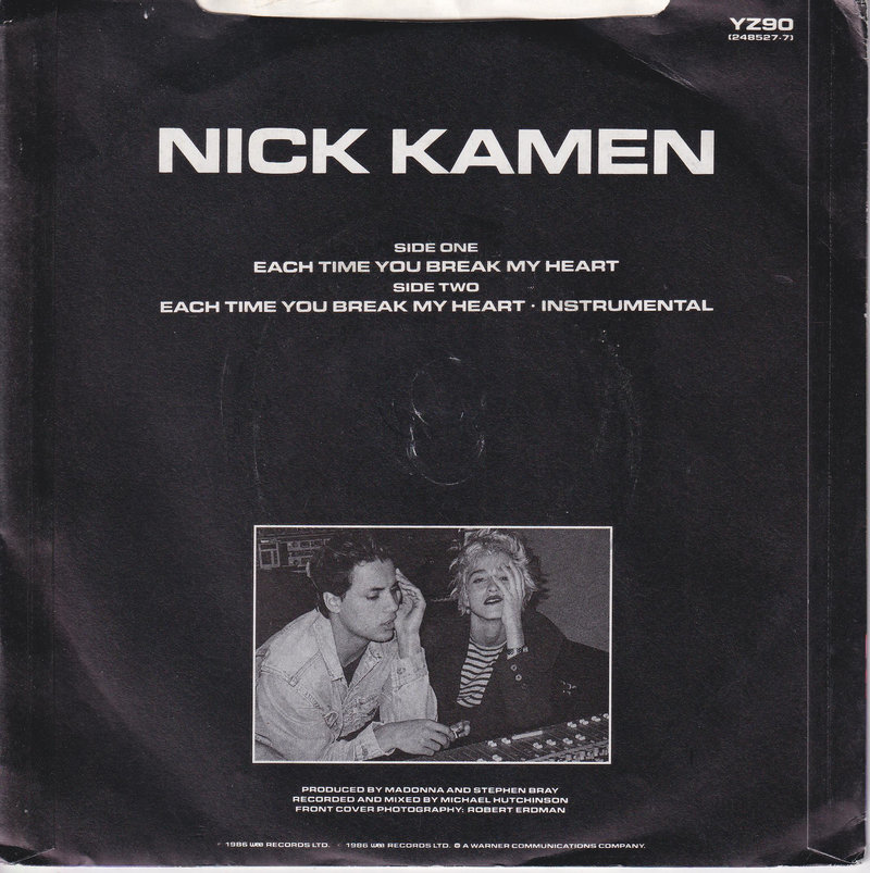 Nick Kamen – Each Time You Break My Heart (UK)