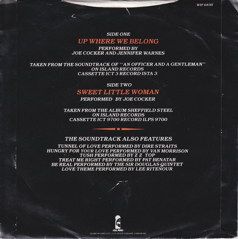 Joe Cocker, Jennifer Warnes – Up Where We Belong (UK)